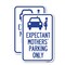 Signmission Expectant Mothers' Parking Only With Graphic, 12'' X 18'' 2 Signs, Heavy Gauge Aluminum, 2PK A-1218-2PACK-24028 - alternate 1