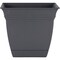 Hc Companies Eclipse 12'' x 12'' x 10.50'' Resin Warm Gray Planter ECP12000A42 - alternate 1