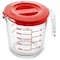 Nutrichef 1 Cup Glass Measuring Cup with Lid (8 oz) NCGLMESLID25 - alternate 1