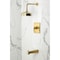 Kingston Brass Single-Handle Pressure Balanced Tub and Shower Faucet, Brushed Brass KB6347NDL - alternate 2