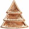 Martha Stewart Ceramic Gingerbread Tree 3 Sectioned Tidbit Tray in Brown 140233.01 - alternate 1