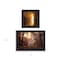 Homeroots Set Of Two Natures Reflections 2 Black Framed Print Wall Art, 2PK 406107 - alternate 2