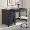 Martha Stewart 22.75 in H, 54 in W X Engineered Wood, Steel, Black Frame/Brushed Nickel Hardware ZG-ZP-09-BK-MS - alternate 2
