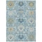 Homeroots 5' X 8' Sky Blue Ivory And Gold Damask Washable Indoor Outdoor Area Rug 599449 - alternate 2