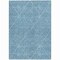 Homeroots 5' X 8' Teal Blue And Ivory Geometric Washable Indoor Outdoor Area Rug 612143 - alternate 2