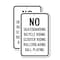 Signmission No Skateboarding, Bicycle Riding, Scooter Riding, Rolle, 12'' X 18'', Heavy Gauge Aluminum, 2PK A-1218-2PACK-2822 - alternate 1