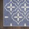Homeroots 8' X 10' Blue And Ivory Geometric Indoor Outdoor Area Rug 573065 - alternate 2