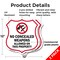Signmission Concealed Carry Shield Sign No Concealed, 12 inch X 12 inch, Plastic Sign, 2PK SHI-P-2PACK-12-372 - alternate 2
