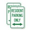 Signmission Reserved Parking Sign Resident Parking Only With Bi-Di, 12'' X 18'', Heavy Gauge Aluminum, 2PK A-1218-2PACK-23039 - alternate 1