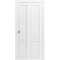 Sartodoors Sliding Closet Bi-fold Doors 84 x 96 inches, Louver 3388 Primed Wh1te, Tracks Trims Hardware Set ,  LOUVER3388BF-PRI-8496 - alternate 1
