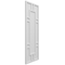 Ekena Millwork True Fit PVC Hastings Fixed Mount Shutters, White, 18W x 44H, PR TFP001HS18X044WH - alternate 2