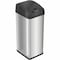Hls Commercial 13 gal Rectangular Indoor Metal Can, Silver, Touchless Sensor Lid, Stainless Steel, 10.75 in HLS13MX - alternate 1