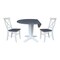 Whitewood Industries Extension Dining Tables, 45 in L, 38 in H, Parawood, 3 Piece K05-42DPT-23-C613-2 - alternate 2
