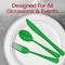 Smarty Had A Party Green Disposable Plastic Party Cutlery Set, 1800PK 410CS-G-CASE - alternate 2