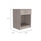 Homeroots 22" Wood One Drawer Nightstand 477920 - alternate 2