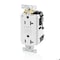 Leviton Lev-Lok GFCI 20A Ind Gr/PI White MGFN2-W - alternate 1