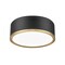 Z-Lite Bradley 1 Light Flush Mount, Matte Black and Modern Gold, 12.25 In W 1018F12-MB-MGLD-LED - alternate 2