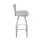 Holland Bar Stool Co Revelle 36in Swivel Extra Tall Bar Stool, Anodized Nickel Finish, Medium Back and Graph Alpine Seat 881 - alternate 2
