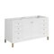 James Martin Vanities Chicago 60'' D Vanity, Glossy White, w/ Jasmine Pearl Silestone Top w/FreePower Wireless Charger 503-V60D-GW-FEJP - alternate 2