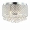 Jonathan Y Evelyn 14.7" 3-Light Crystal Drops/Metal LED Flush Mount, Chrome JYL6145A - alternate 1