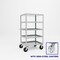 Pucel Five Shelf Extra Heavy Duty Stock Cart, 30 in W x 68 in H x 36 in D, Black H-3036-S - alternate 1
