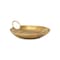 Homeroots 10in Gold Cast Iron Handmade Round Trinket Tray With Handles 634802 - alternate 2