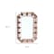 Homeroots 35" Rose Gold Glass Abstract Ornate Framed Accent Mirror 484995 - alternate 2