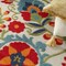 Homeroots 12' X 15' Ivory Blue And Orange Indoor Outdoor Area Rug 521656 - alternate 2