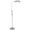 Homeroots 57" Nickel Adjustable Traditional Shaped Floor Lamp With Nickel Square Shade 526223 - alternate 2