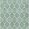 Homeroots 9' X 12' Sage Ivory And Teal Blue Floral Medallion Washable Indoor Outdoor Area Rug 614633 - alternate 2