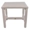 Homeroots 18" Gray Teak Rectangular Shower Bench 376715 - alternate 1