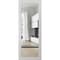 Sartodoors Slab Barn Door Panel Clear Glass, Lucia 2666 White Silk and Aluminum Strips, Sturdy Finished Doors LUCIA2666S-WS-24 x 80 - alternate 1