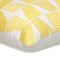 Homeroots 18" Yellow and White Geometric Cotton Throw Pillow With Embroidery 529273 - alternate 2