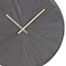Homeroots 18" Circle Black Wood and Solid Wood Analog Wall Clock 516216 - alternate 2