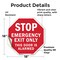 Signmission Exit Sign, Vinyl Decal, 18 in W, 18 in H OC-D-18-301 - alternate 2