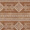 Homeroots 5' X 8' Orange And Ivory Southwestern Washable Indoor Outdoor Area Rug 593709 - alternate 2