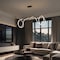 Jonathan Y Lisette 59" Contemporary Minimalist 360 Adjustable Silicone Rope/Metal Dimmable Integrated LED Chand JYL7139B - alternate 2