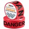 Jrex Safety Danger Do Not Enter Tape Roll - 1000 Ft x 3 Inch Wide Each - Red, 2PK PDDNT-JR-2PK - alternate 1