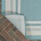 Jonathan Y James Modern Border Stripe Aqua/Beige 2 ft. x 8 ft. Indoor/Outdoor Runner Rug SMB201B-28 - alternate 2