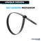 Kable Kontrol Metal Pawl Cable Ties, 8 in L, 1.94 in Max Bundle Dia., Black, Nylon 6-6 + Stainless Steel, 100 PK ctmp-08-50-100-bk - alternate 2
