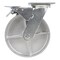 Vestil Cast Iron/Steel Swivel With Total Brake Caster 8 In. Diameter x 2 In. Width 1760 lb Silver CST-VE-8X2CI-SWTB - alternate 2