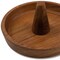 Homeroots Traditional Solid Teak Ring Cone Jewelry Dish 475866 - alternate 2
