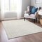 Homeroots 8' X 10' Ivory And Beige Geometric Washable Indoor Outdoor Area Rug 614758 - alternate 2