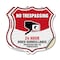 Signmission No Trespassing Shield Sign 24 Hour Video, 12 inch X 12 inch, Vinyl Decal, 2PK SHI-D-2PACK-12-420 - alternate 1