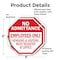 Signmission No Admittance Employees Only Vendor, 6 inch X 6 inch, Vinyl Decal, 2PK OC-D-2PACK-6-74 - alternate 2