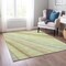 Homeroots 3' X 5' Sage Brown And Sky Blue Striped Washable Indoor Outdoor Area Rug 614947 - alternate 2