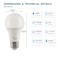 Euri Lighting A19 LED Bulb, 12W, 1100 lm, 75W Eq., 2700K, E26, Dimmable, CEC/JA8, UL EA19-5022cec - alternate 1