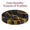 Smarty Had A Party 13 Black with Gold Marble Round Disposable Paper Charger Plates 120 Plates, 120PK 2690-RGBM-CASE - alternate 2