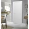 Sartodoors Modern Wood Interior Door with Hardware, Planum 0770 White Silk, Single Panel Frame Trims, Bathroom PLANUM0770ID-WS-42 - alternate 1