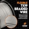 Xpose Safety 7 x 19 Galvanized Steel Aircraft Cable Wire, 1/4, 250' Reel, 7,000 lb Break Strength Rope GAC14-250-X - alternate 2